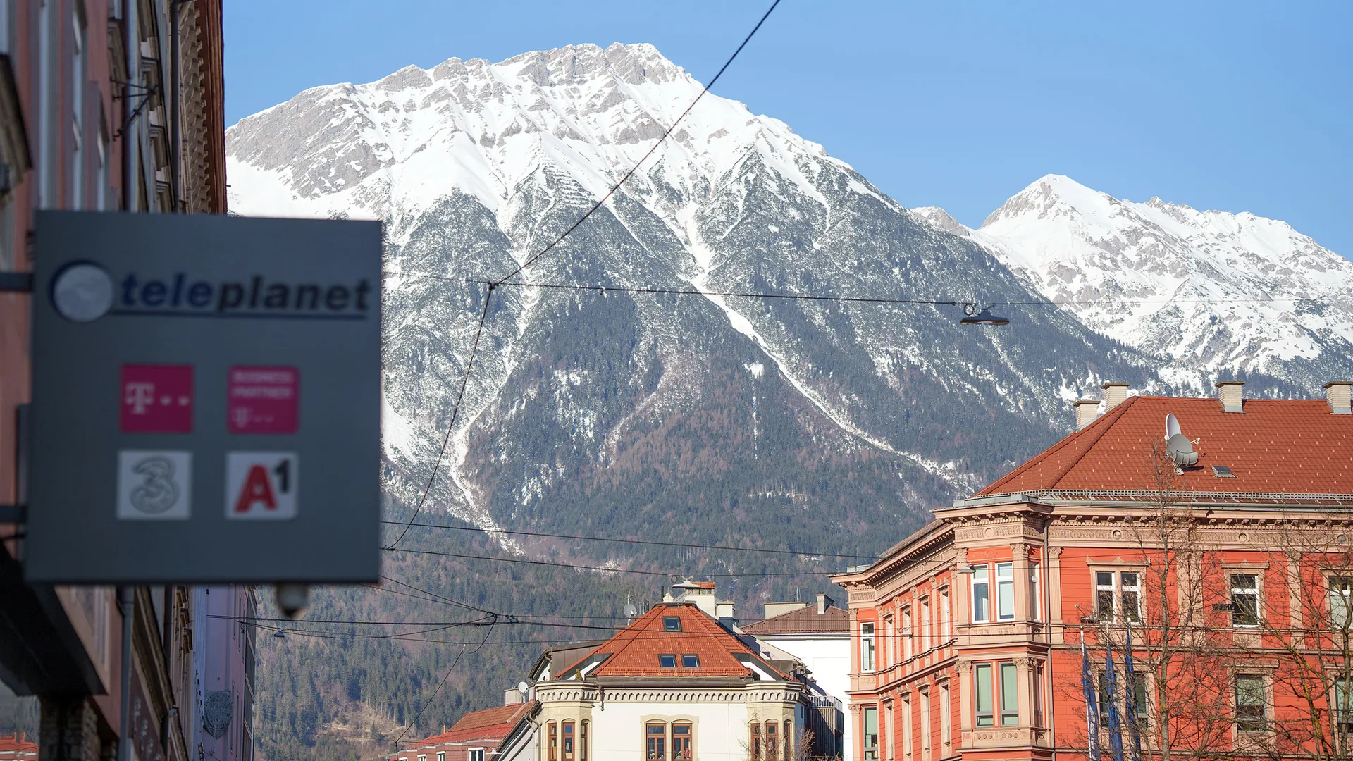 teleplanet in Innsbruck vor der Nordkette